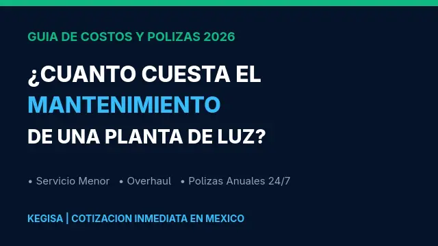 ¿Cuánto cuesta el mantenimiento de una planta de luz en México?